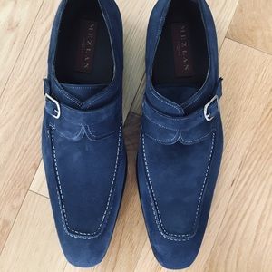 Mezlan blue suede shoes.
